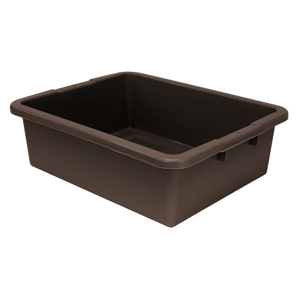 Quantum Food Service Bus Box - 21 1/2" x 17" x 7", Brown (FSB-22177R)