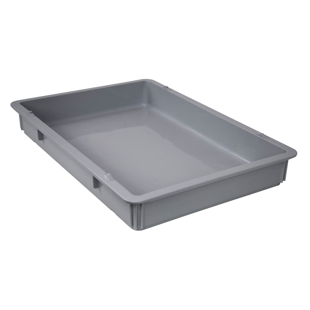 Quantum Food Service 25 5/8" x 18" Pizza Dough Box - Polypropylene, Gray (FSB-PT26183)