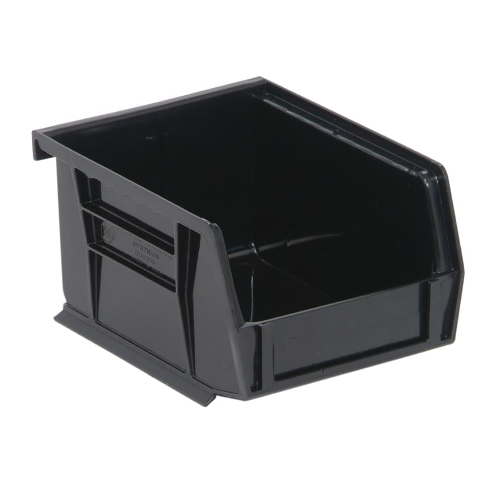 Quantum Food Service Stack & Hang Shelf Bin - 5 3/8" x 4 1/8", Black (QUS210CO)