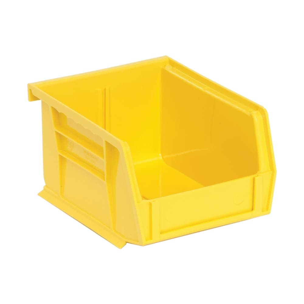 Quantum Food Service Stack & Hang Shelf Bin - 5 3/8" x 4 1/8", Yellow (QUS210)