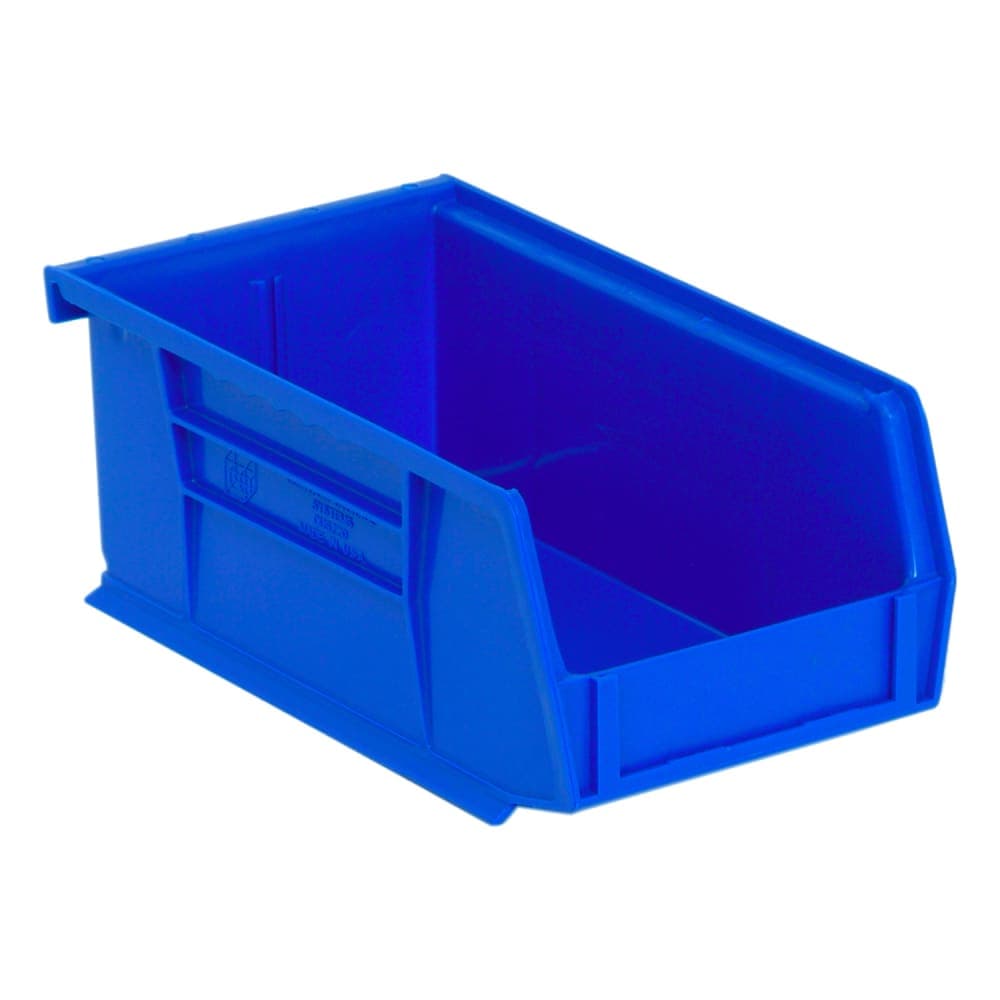 Quantum Food Service Stack & Hang Shelf Bin - 7 3/8" x 4 1/8", Blue (QUS220)