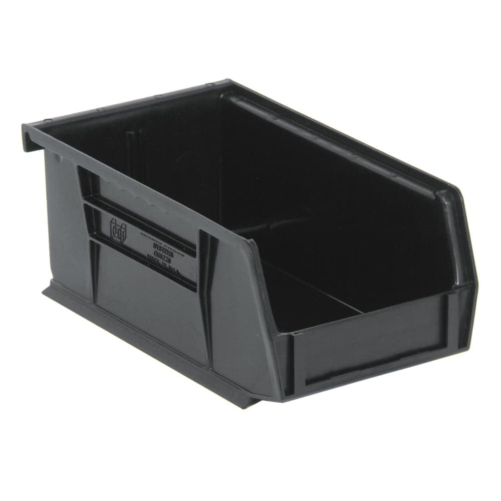 Quantum Food Service Stack & Hang Shelf Bin - 7 3/8" x 4 1/8", Black (QUS220)