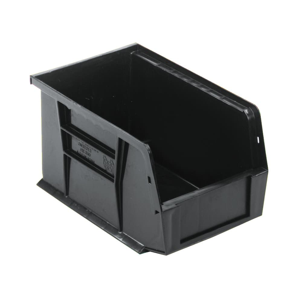 Quantum Food Service Stack & Hang Shelf Bin - 9 1/4" x 6", Black (QUS221)