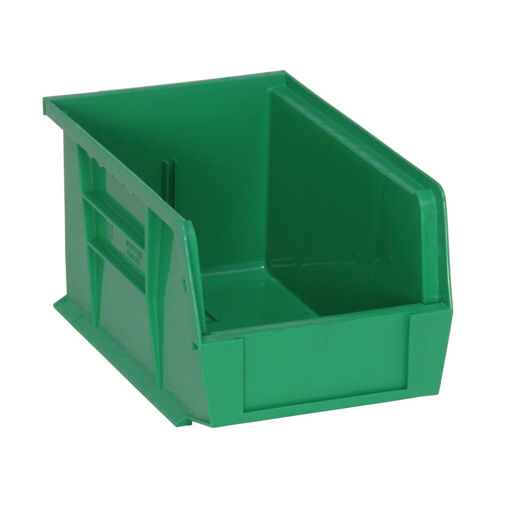 Quantum Food Service Stack & Hang Shelf Bin - 9 1/4" x 6", Green (QUS221)