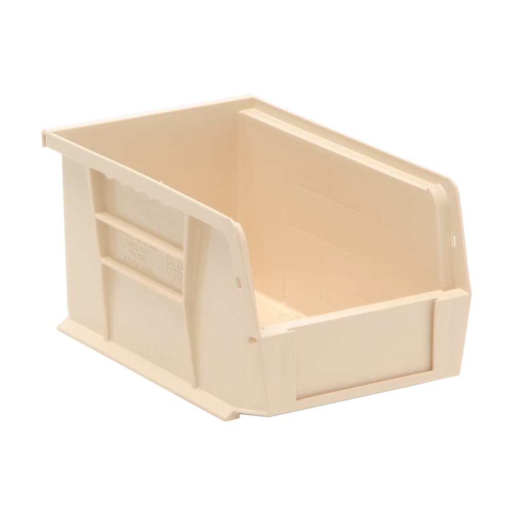 Quantum Food Service Stack & Hang Shelf Bin - 9 1/4" x 6", Ivory (QUS221)