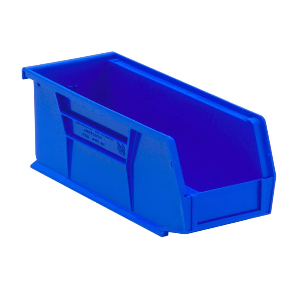 Quantum Food Service Stack & Hang Shelf Bin - 10 7/8" x 4 1/8", Blue (QUS224)