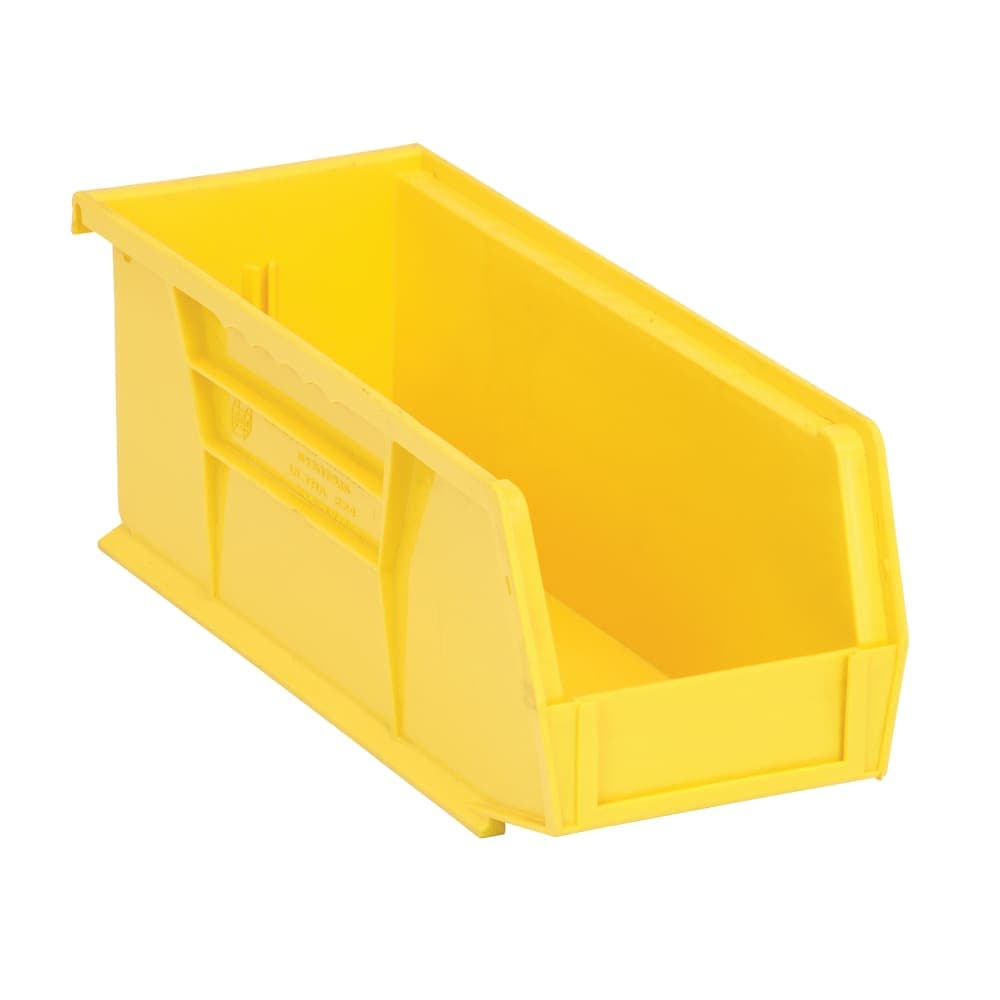 Quantum Food Service Stack & Hang Shelf Bin - 10 7/8" x 4 1/8", Yellow (QUS224)