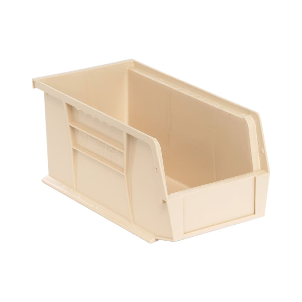 Quantum Food Service Stack & Hang Shelf Bin - 10 7/8" x 5 1/2", Ivory (QUS230)