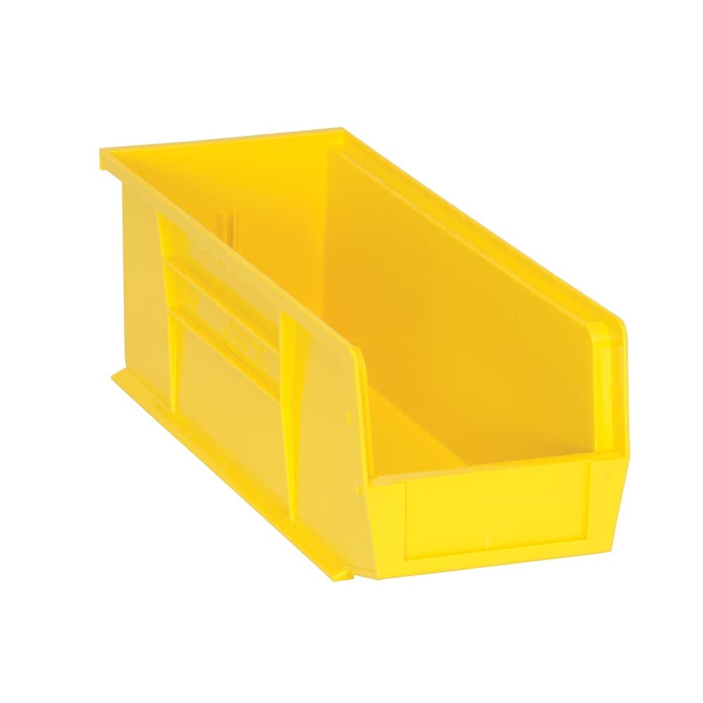 Quantum Food Service Stack & Hang Shelf Bin - 14 3/4" x 5 1/2", Yellow (QUS234)