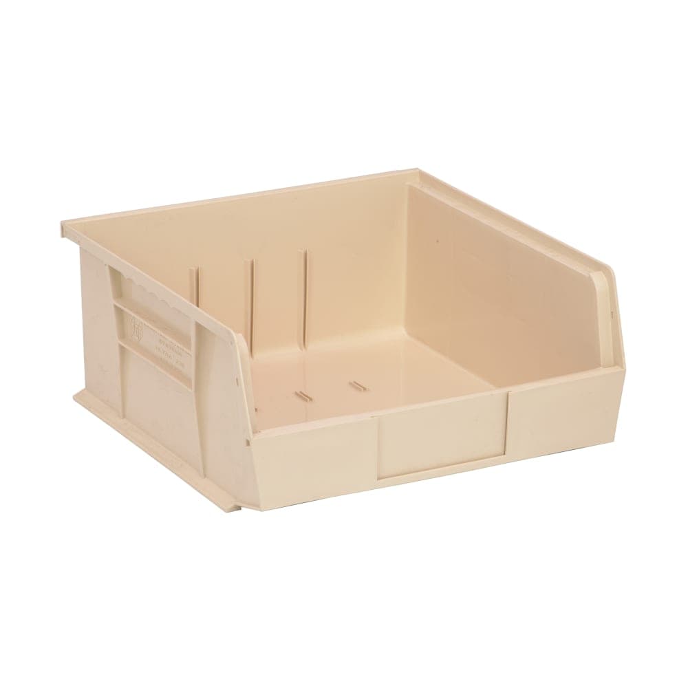 Quantum Food Service Stack & Hang Shelf Bin - 10 7/8" x 11", Ivory (QUS235)