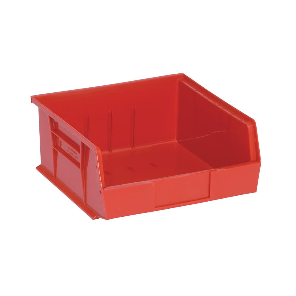 Quantum Food Service Stack & Hang Shelf Bin - 10 7/8" x 11", Red (QUS235)