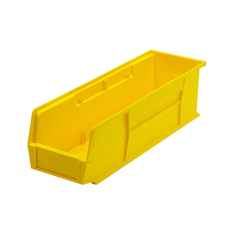 Quantum Food Service Stack & Hang Shelf Bin - 18" x 5 1/2", Yellow (QUS238)