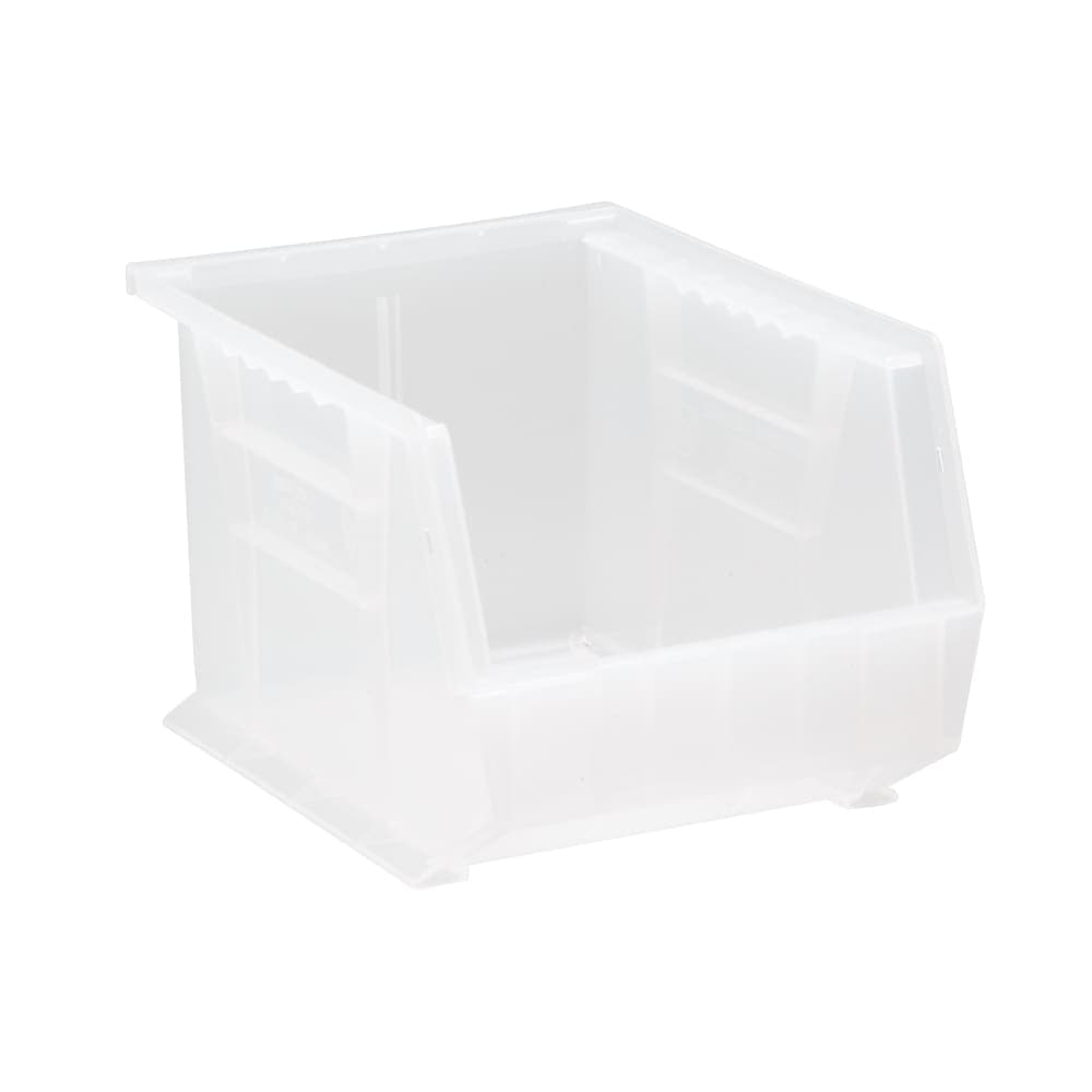Quantum Food Service Stack & Hang Shelf Bin - 10 3/4" x 8 1/4", Clear (QUS239)