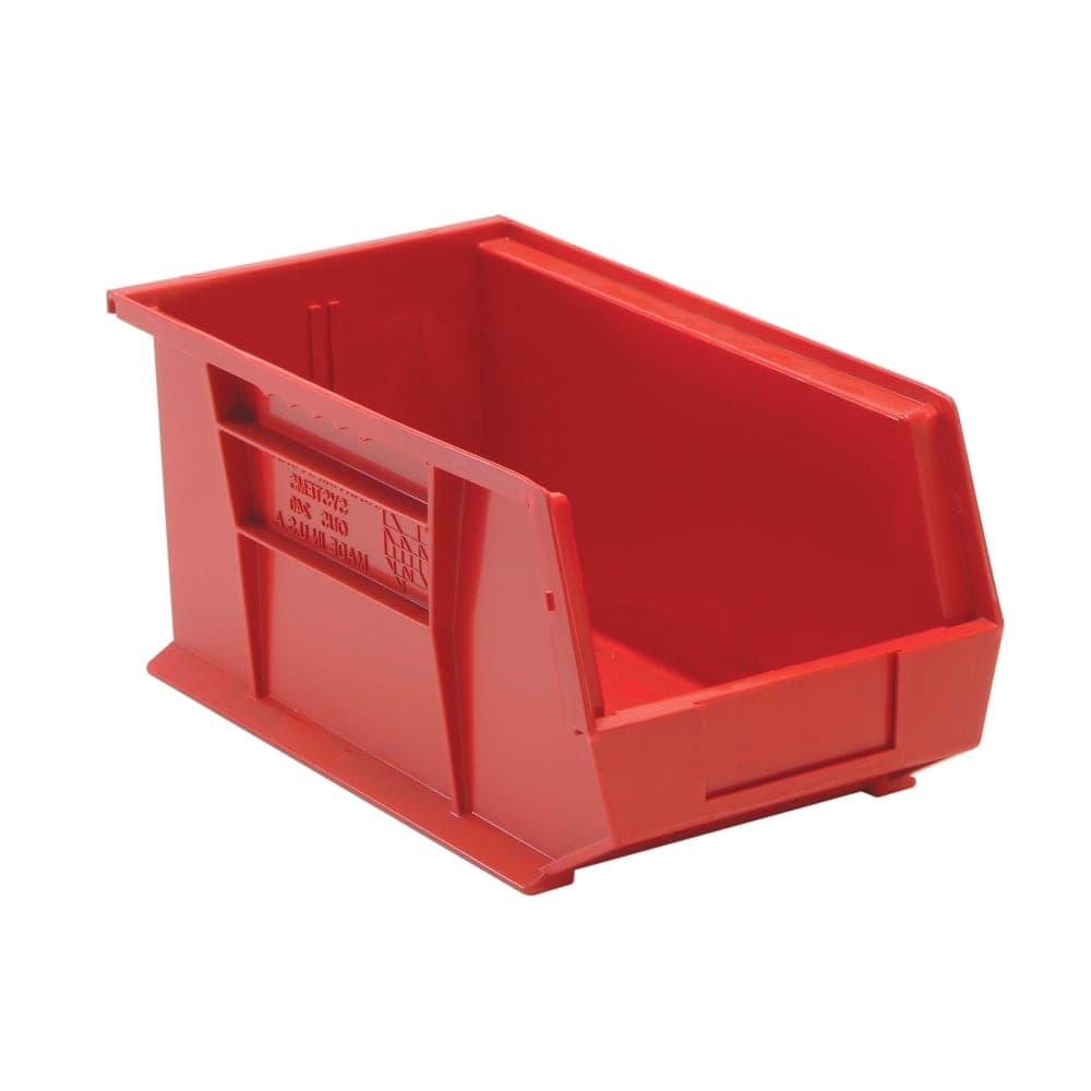Quantum Food Service Stack & Hang Shelf Bin - 14 3/4" x 8 1/4", Red (QUS240)