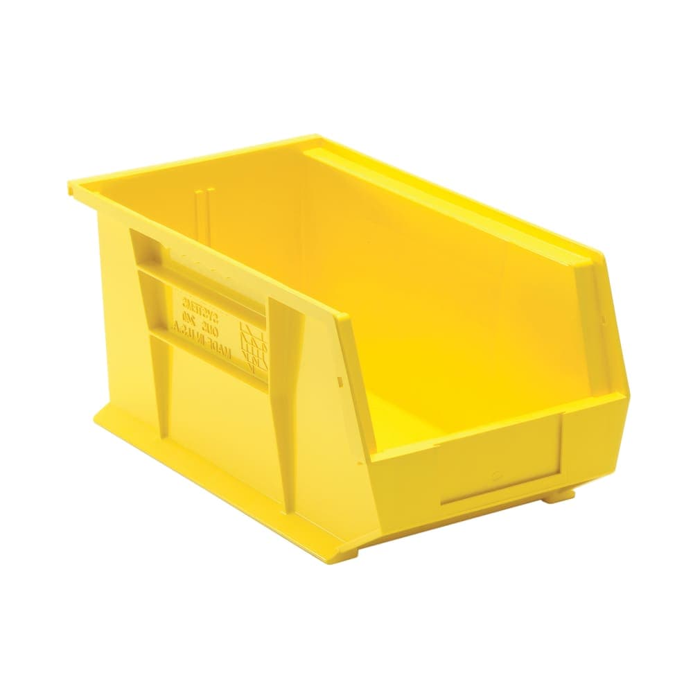 Quantum Food Service Stack & Hang Shelf Bin - 14 3/4" x 8 1/4", Yellow (QUS240)