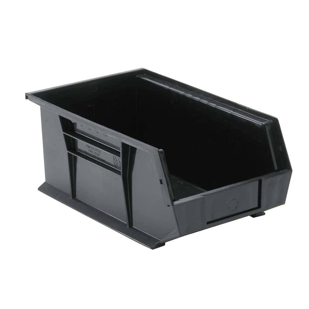 Quantum Food Service Stack & Hang Shelf Bin - 13 5/8" x 8 1/4", Black (QUS241)
