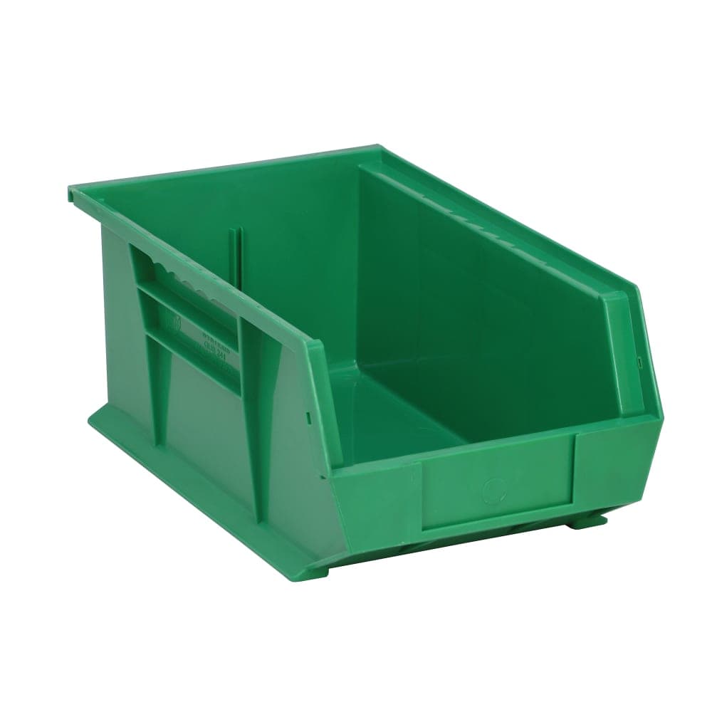 Quantum Food Service Stack & Hang Shelf Bin - 13 5/8" x 8 1/4", Green (QUS241)