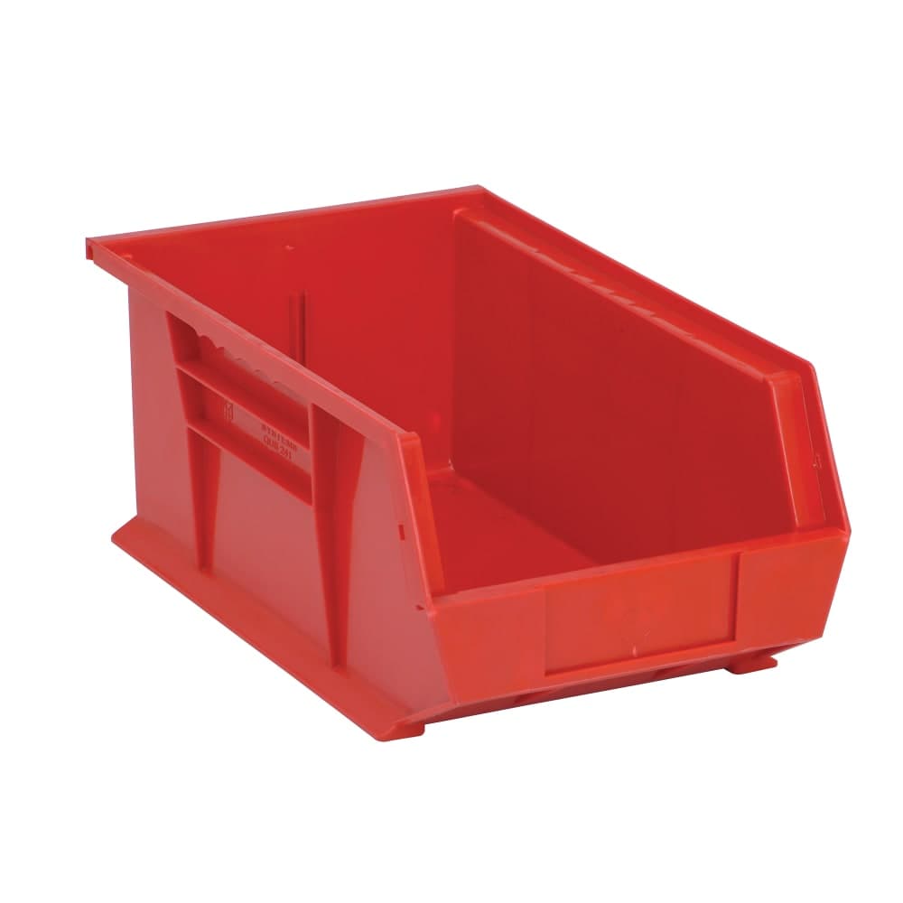 Quantum Food Service Stack & Hang Shelf Bin - 13 5/8" x 8 1/4", Red (QUS241)
