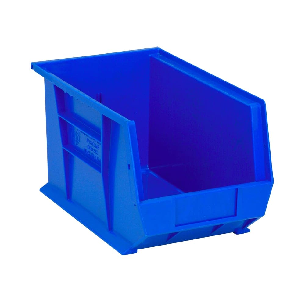 Quantum Food Service Stack & Hang Shelf Bin - 13 5/8" x 8 1/4", Blue (QUS242)