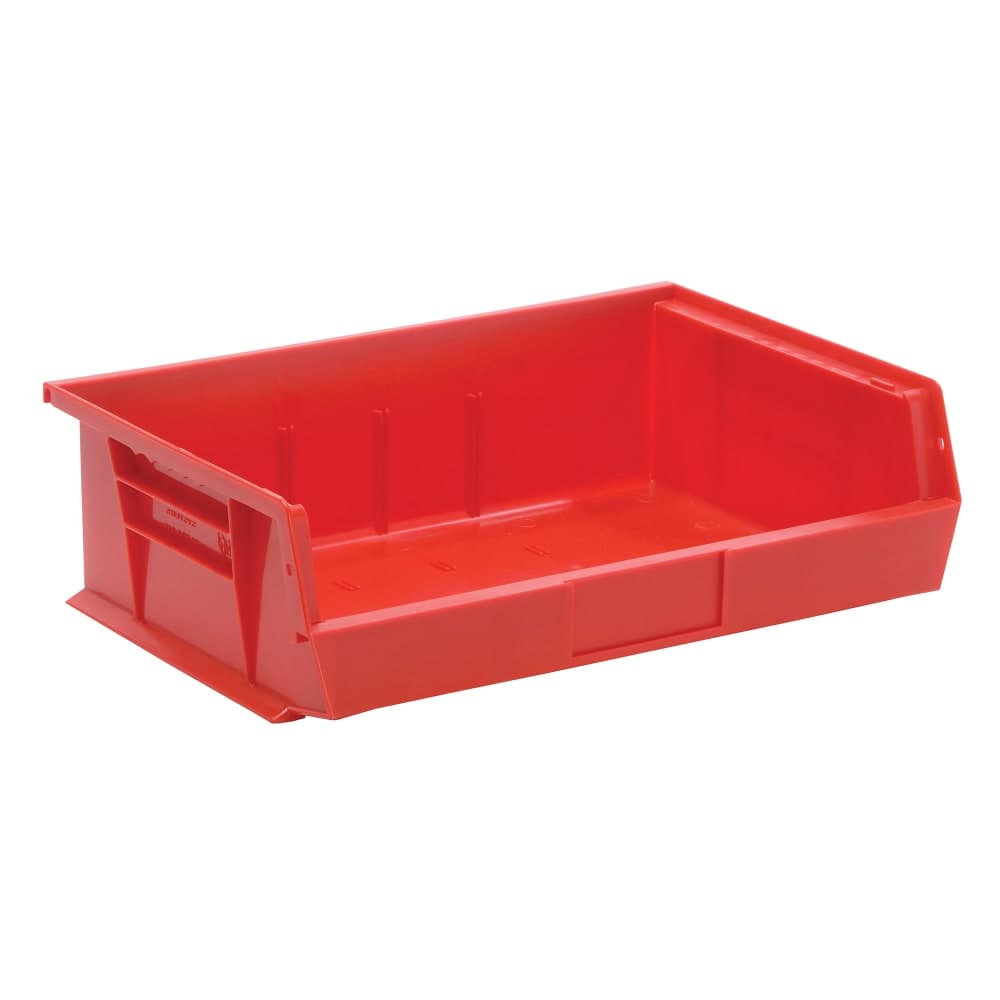 Quantum Food Service Stack & Hang Shelf Bin - 10 7/8" x 16 1/2", Red (QUS245)