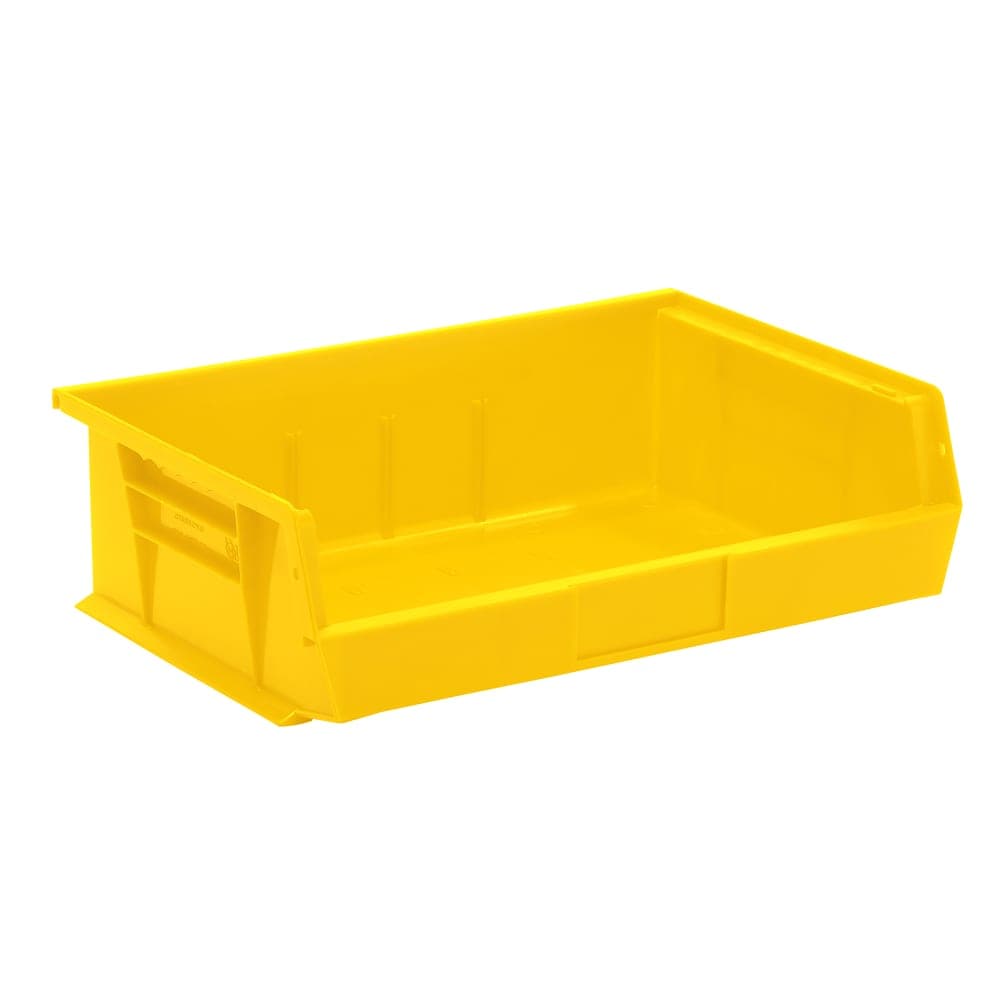 Quantum Food Service Stack & Hang Shelf Bin - 10 7/8" x 16 1/2", Yellow (QUS245)