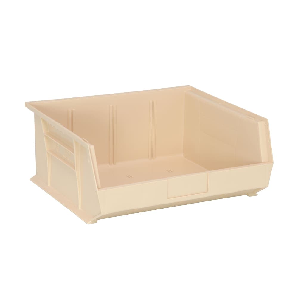 Quantum Food Service Stack & Hang Shelf Bin - 14 3/4" x 16 1/2", Ivory (QUS250)