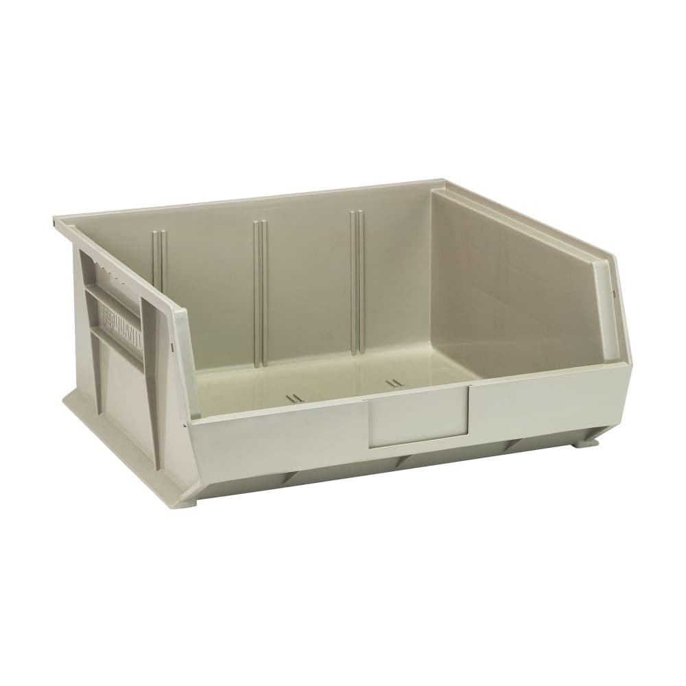 Quantum Food Service Stack & Hang Shelf Bin - 14 3/4" x 16 1/2", Stone (QUS250)