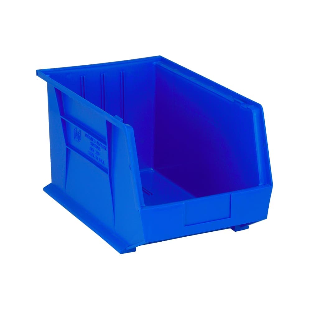 Quantum Food Service Stack & Hang Shelf Bin - 18" x 11", Blue (QUS260)