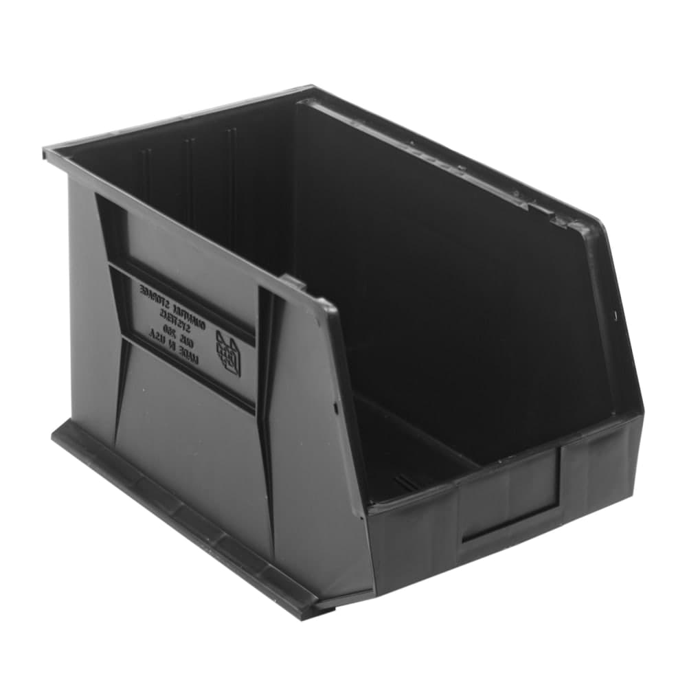 Quantum Food Service Stack & Hang Shelf Bin -18" x 11", Black (QUS260CO)