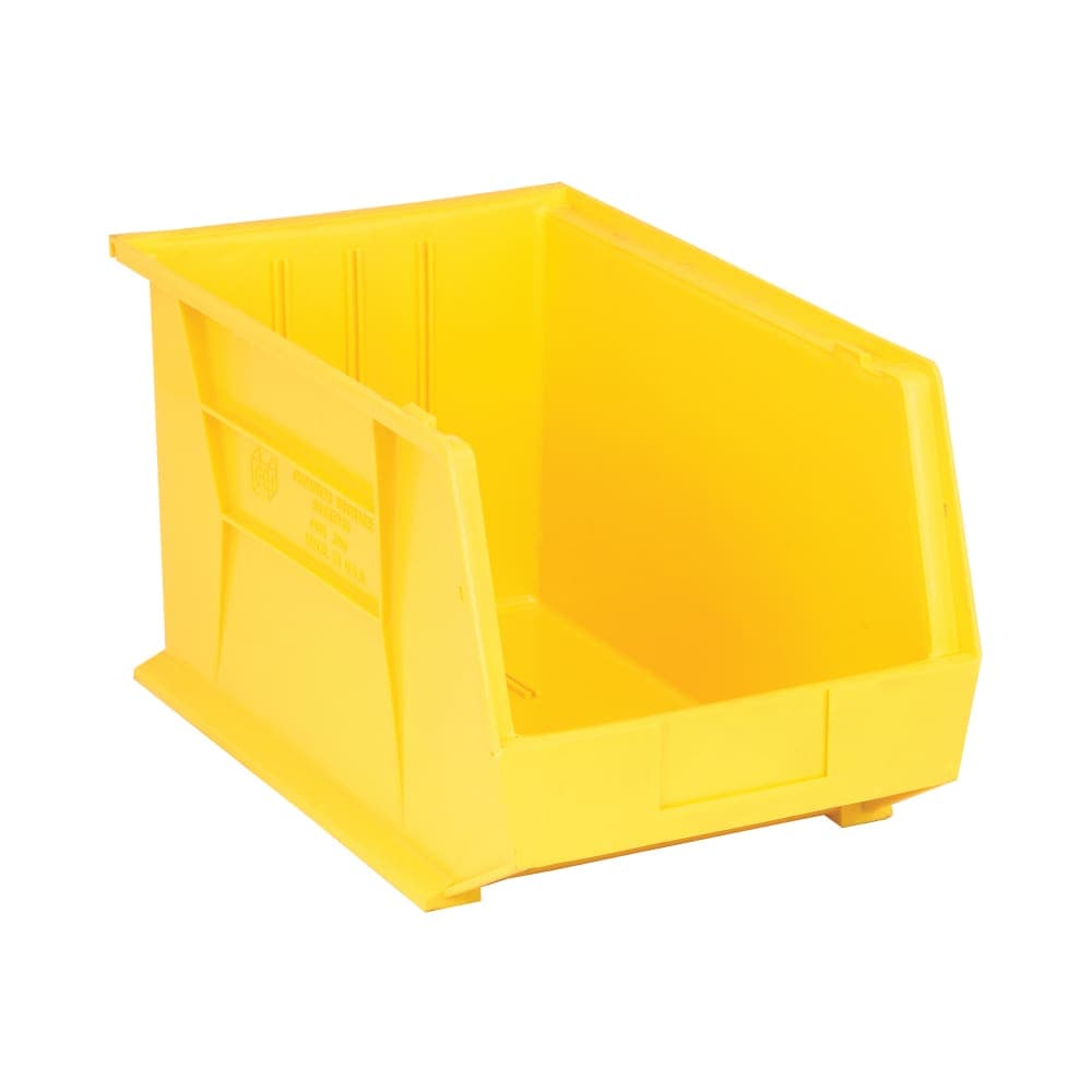 Quantum Food Service Stack & Hang Shelf Bin - 18" x 11", Yellow (QUS260)