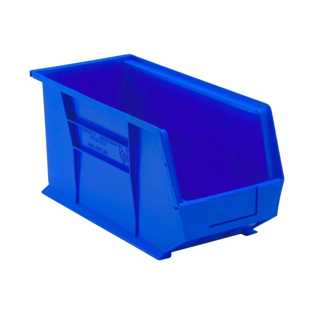 Quantum Food Service Stack & Hang Shelf Bin - 18" x 8 1/4", Blue (QUS265)