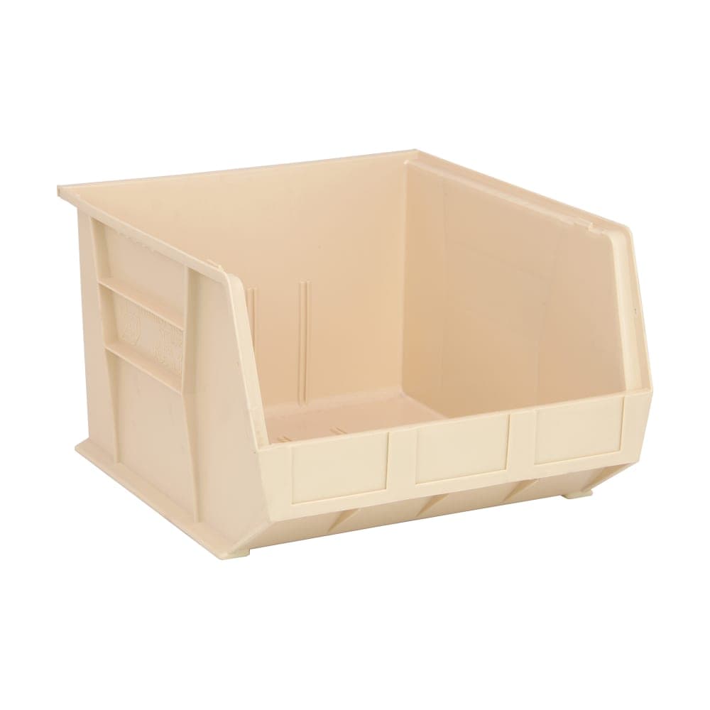 Quantum Food Service Stack & Hang Shelf Bin - 18" x 16 1/2", Ivory (QUS270)