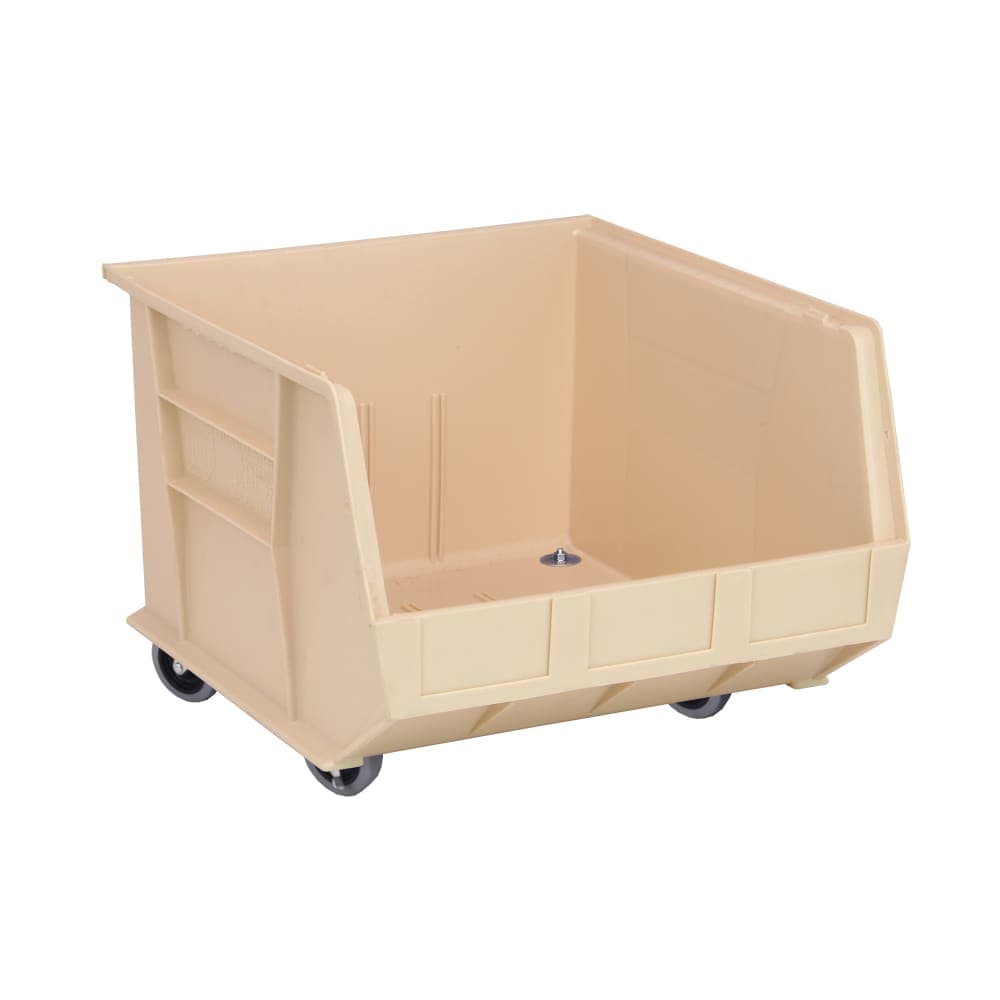 Quantum Food Service Mobile Stack & Hang Shelf Bin - 18" x 16 1/2", Ivory (QUS275MOB)