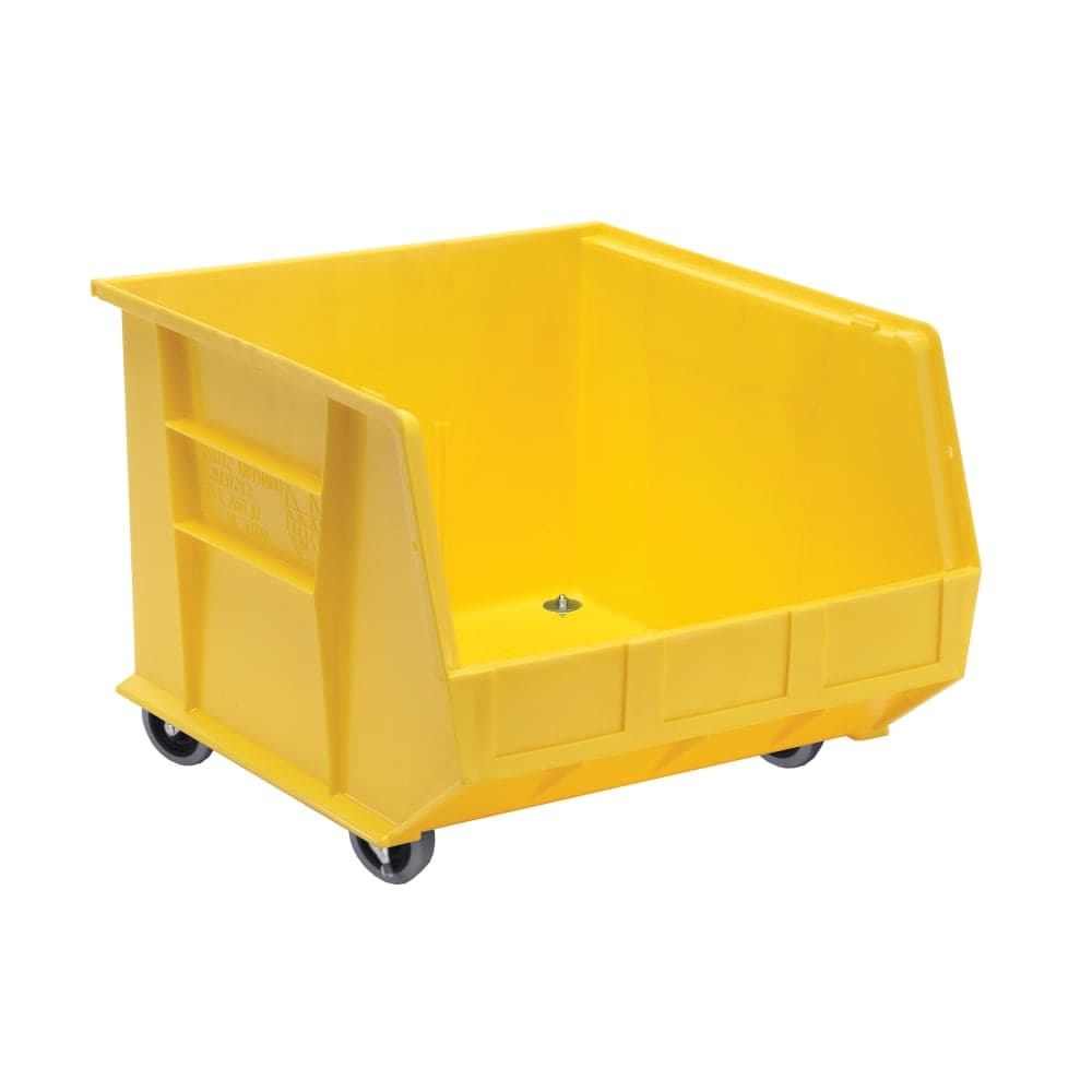Quantum Food Service Mobile Stack & Hang Shelf Bin - 18" x 16 1/2", Yellow (QUS275MOB)
