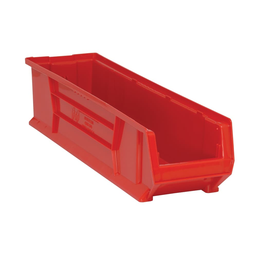 Quantum Food Service Hulk Stack Shelf Container - 29 7/8" x 8 1/4", Red (QUS970)