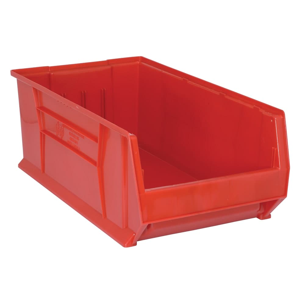 Quantum Food Service Hulk Stack Shelf Container - 29 7/8" x 16 1/2", Red (QUS974)