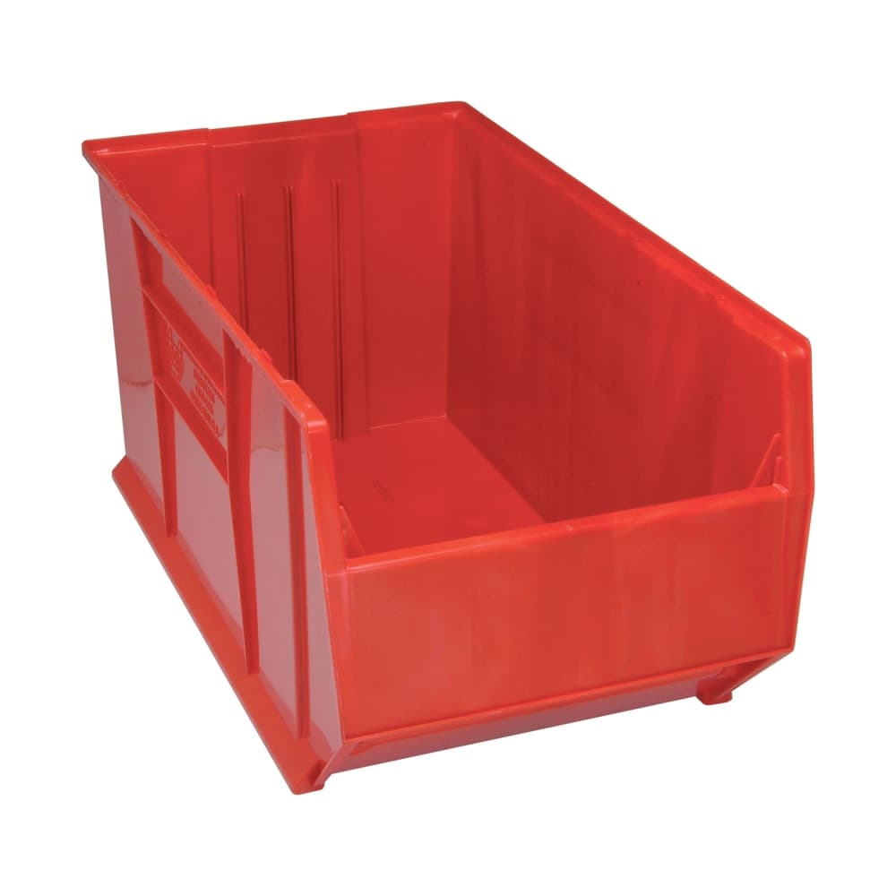 Quantum Food Service Hulk Mobile Stack Shelf Container - 35 7/8" x 19 7/8", Red (QUS995)