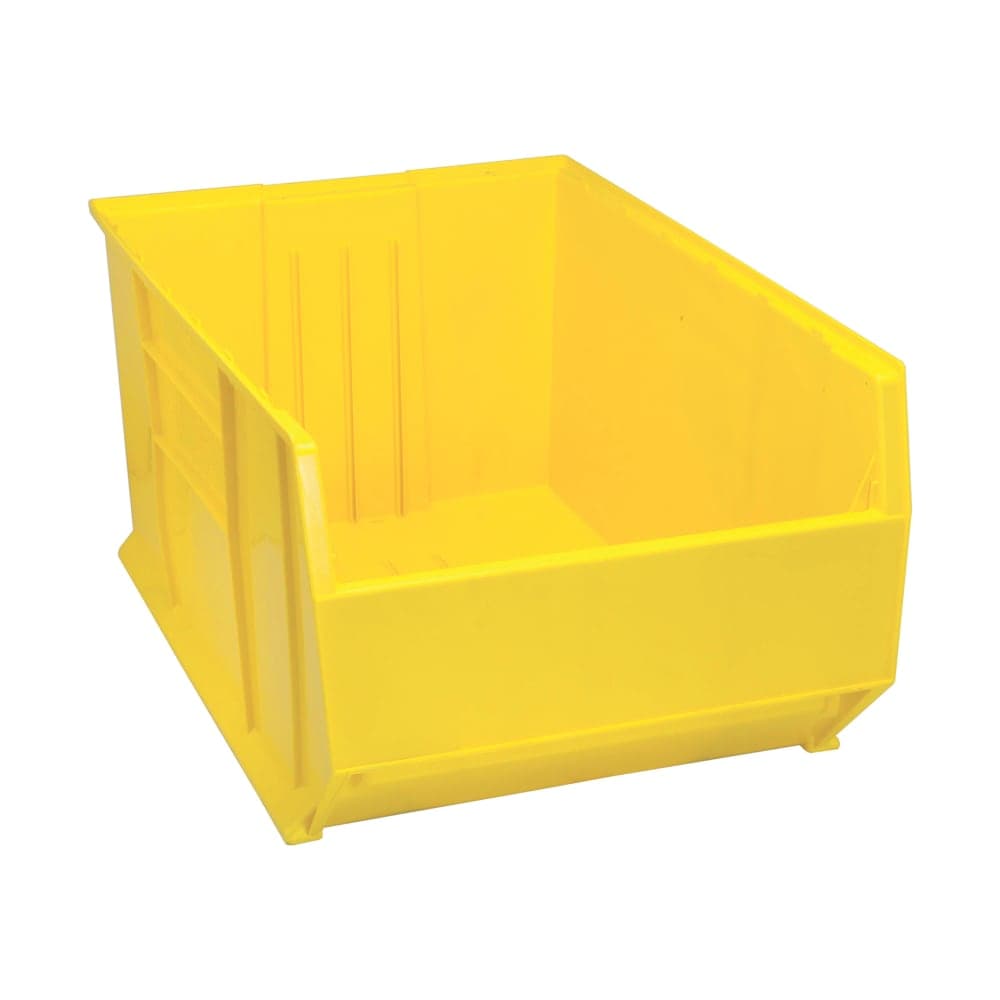 Quantum Food Service Hulk Mobile Stack Shelf Container - 35 7/8" x 23 7/8", Yellow (QUS997)