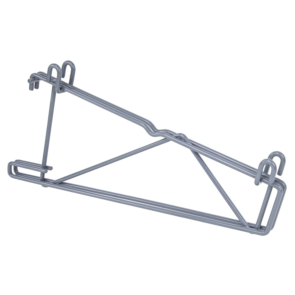 Quantum Food Service 14" Store Grid Double Shelf Mount Bracket - Gray (SG-CD14GY)