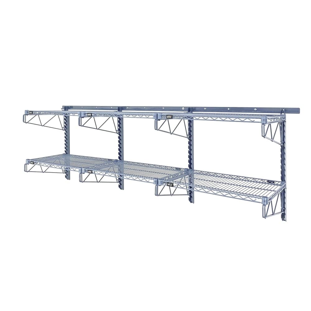Quantum Food Service 96" Store Grid Wire Wall Mounted Shelf, Gray (SGK-961830-1GY)