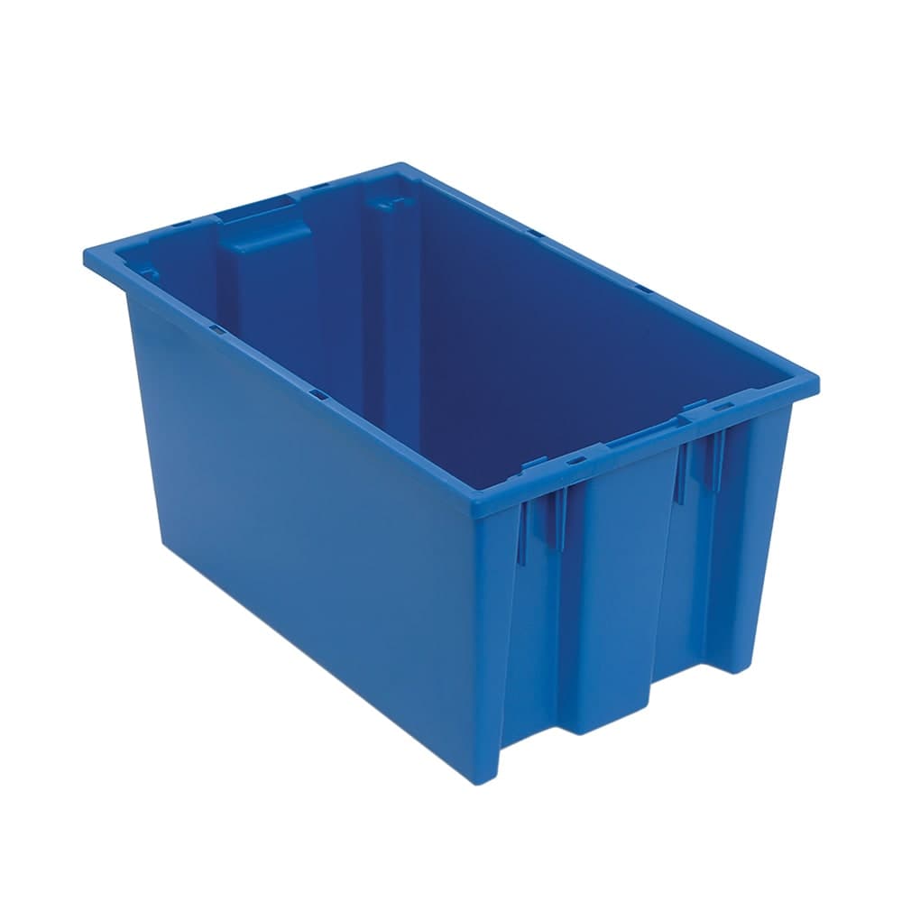Quantum Food Service Stack & Nest Shelf Tote - 18" x 11", Blue (SNT185)
