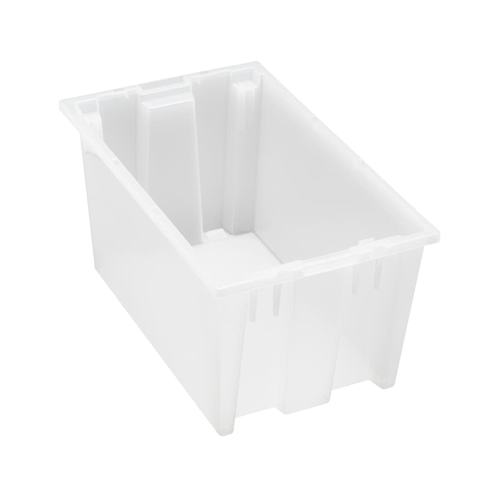 Quantum Food Service Stack & Nest Shelf Tote - 18" x 11", Clear (SNT185)