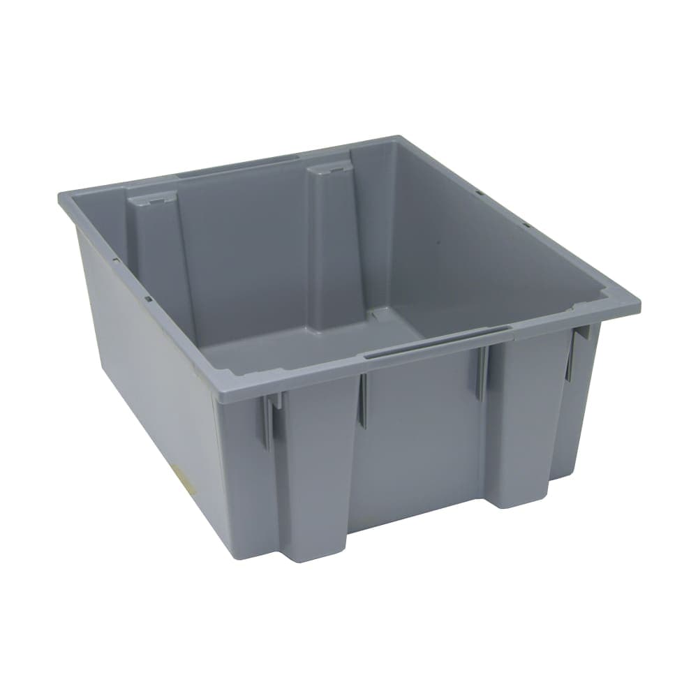 Quantum Food Service Stack & Nest Shelf Tote - 23 1/2" x 19 1/2", Gray (SNT225)