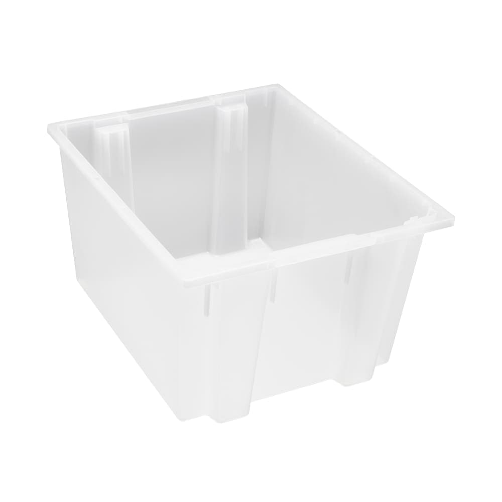 Quantum Food Service Stack & Nest Shelf Tote - 23 1/2" x 19 1/2", Clear (SNT230)