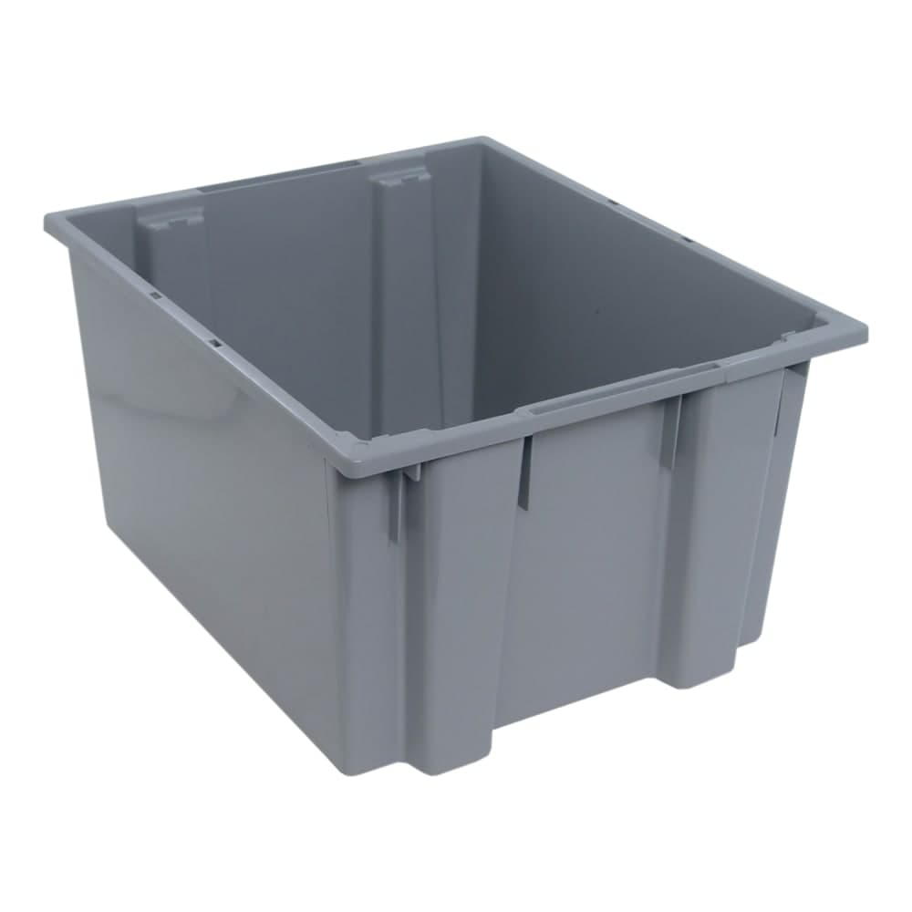 Quantum Food Service Stack & Nest Shelf Tote - 23 1/2" x 19 1/2", Gray (SNT230)