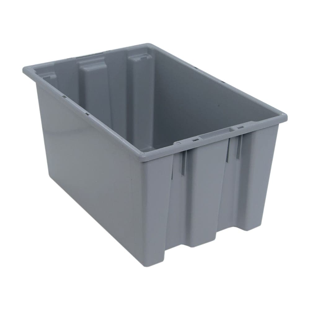 Quantum Food Service Stack & Nest Shelf Tote - 23 1/2" x 15 1/2", Gray (SNT240)