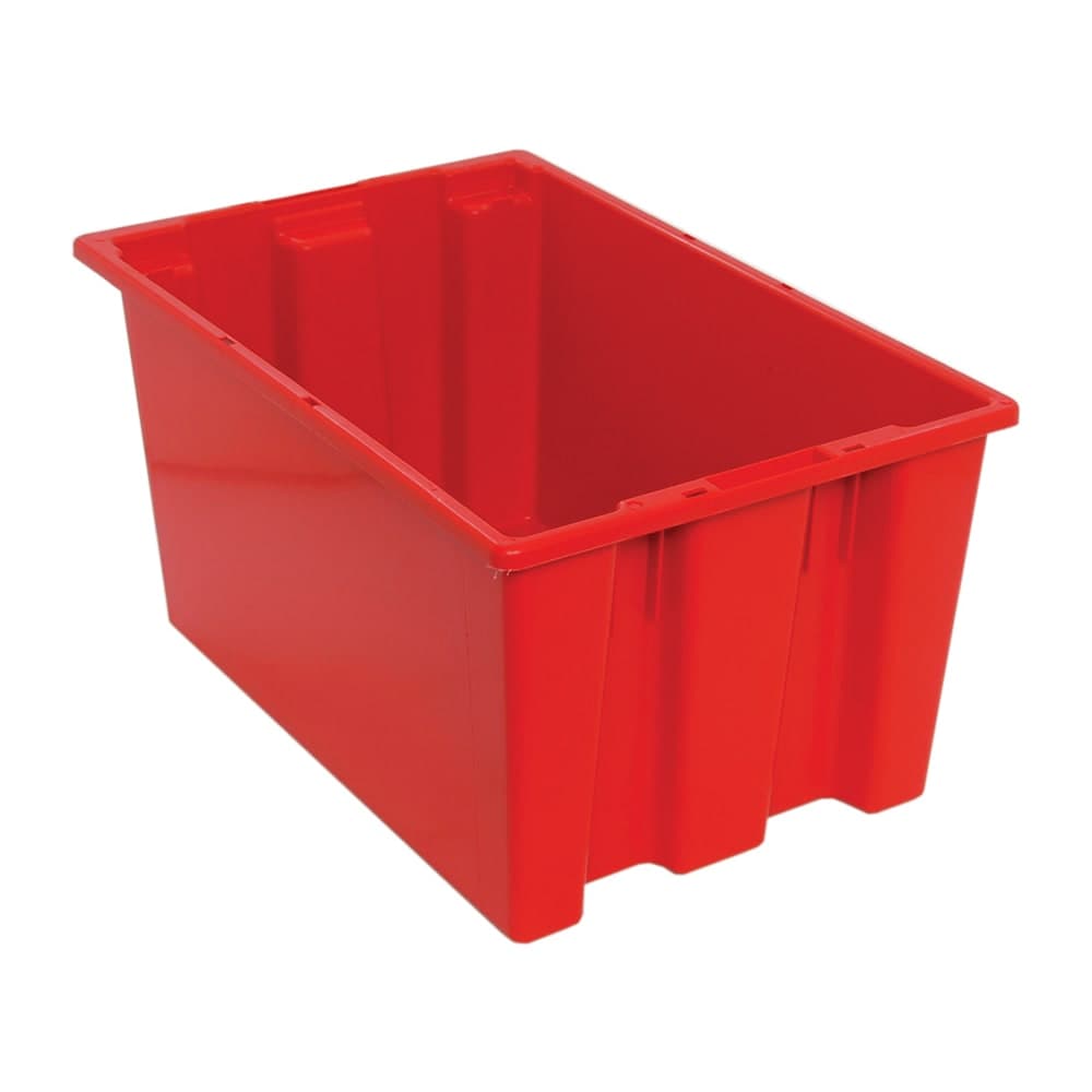 Quantum Food Service Stack & Nest Shelf Tote - 23 1/2" x 15 1/2", Red (SNT240)