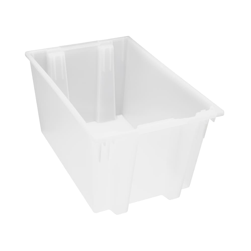 Quantum Food Service Stack & Nest Shelf Tote - 29 1/2" x 19 1/2", Clear (SNT300)