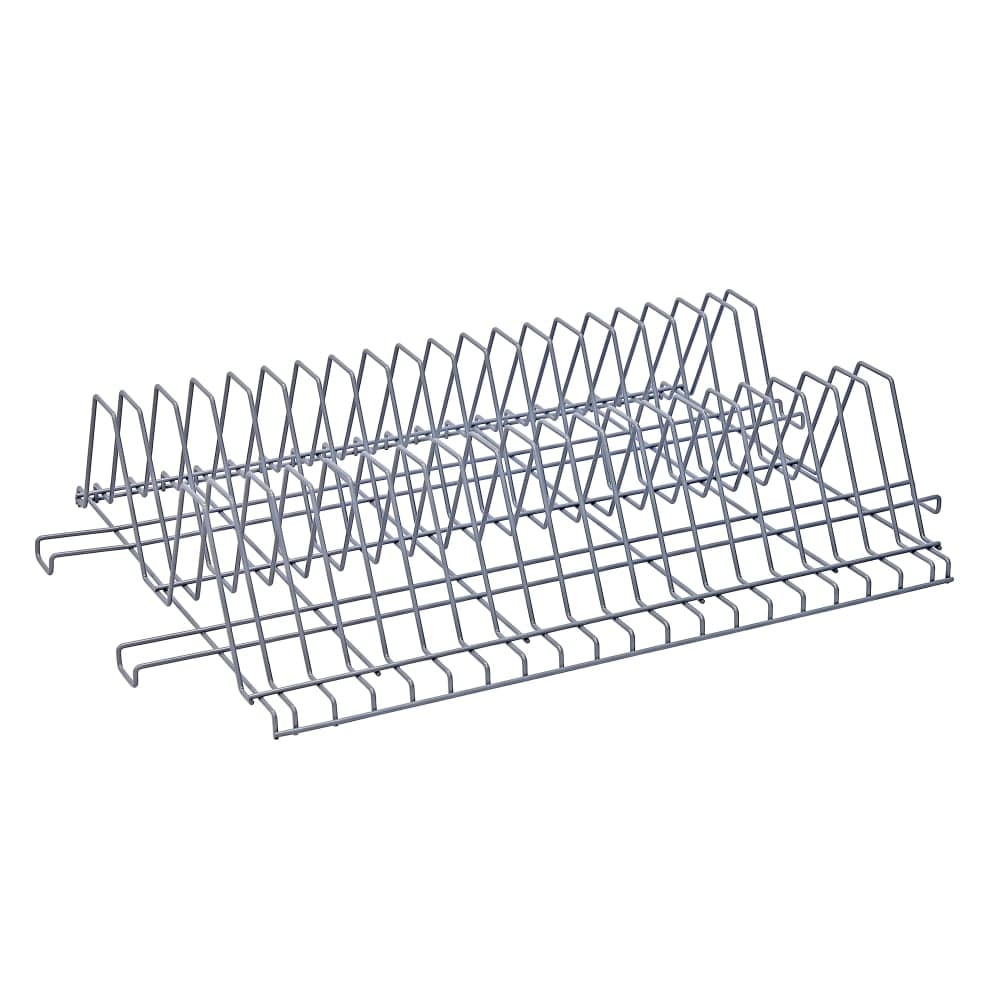 Quantum Food Service Store Grid Tray Drying Rack - 36" x 24" x 8", Gray (TDR24361GY)