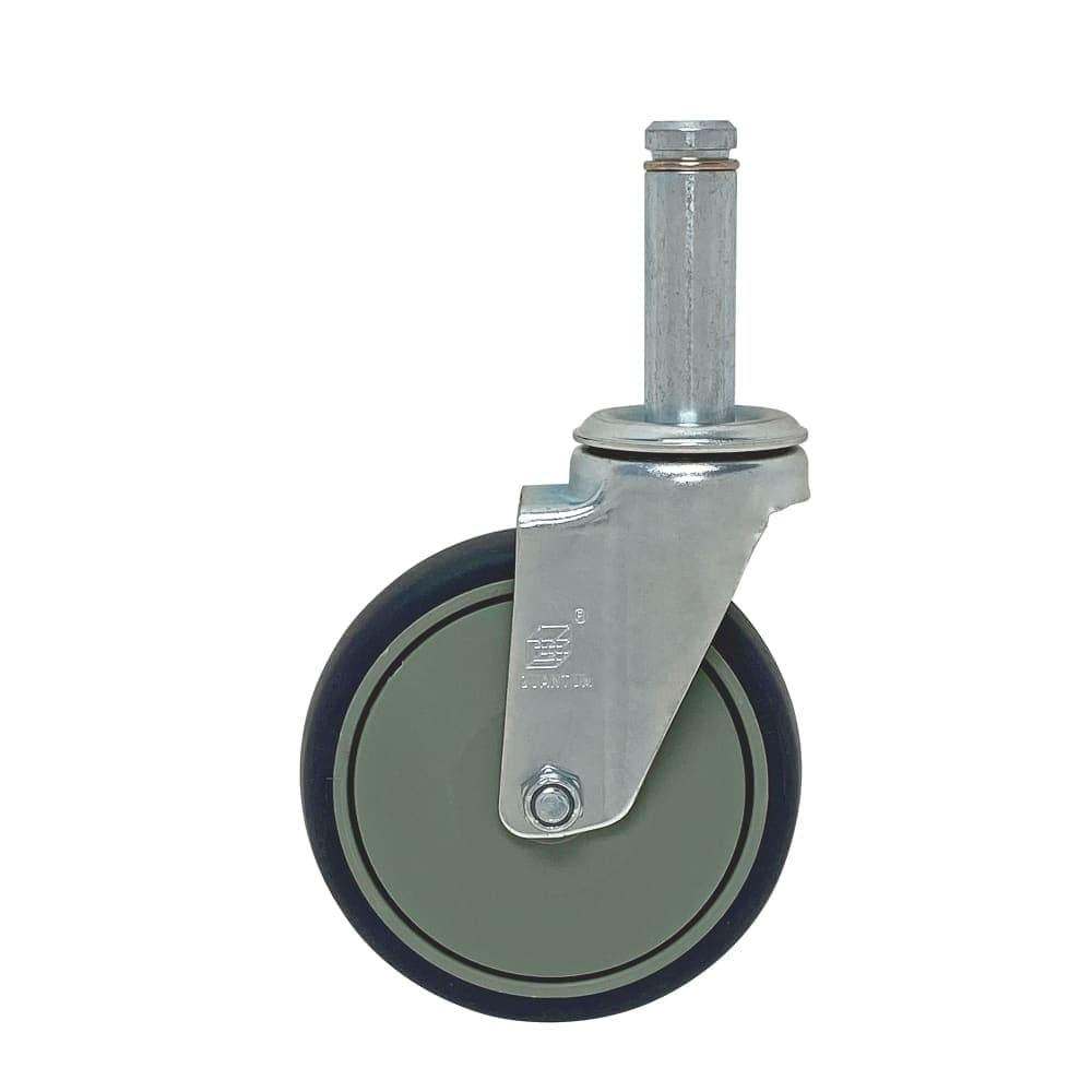 Quantum Food Service 5" Stem Caster Set w/ (4) Swivel & (2) Brakes (WR-00H)